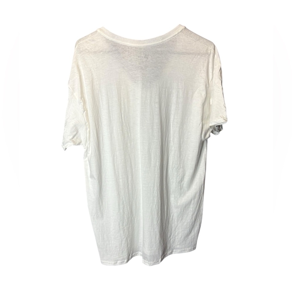 Hanes White ComfortSoft V-Neck T-Shirt - Picture 4 of 4